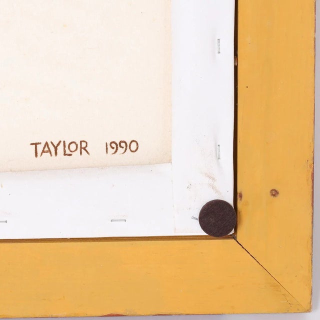 Black Painting on Canvas of a Crow For Sale - Image 8 of 9