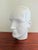 Vintage Display Head in Glazed Porcelain, 1970s For Sale - Image 4 of 7