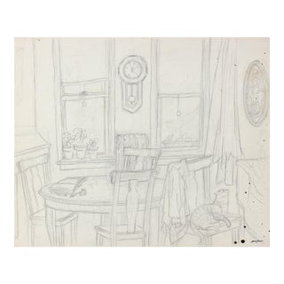 Where He Grew Up as a Boy 1980 Graphite For Sale