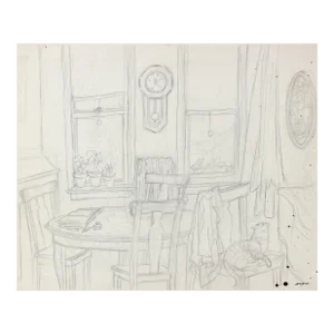 Where He Grew Up as a Boy 1980 Graphite