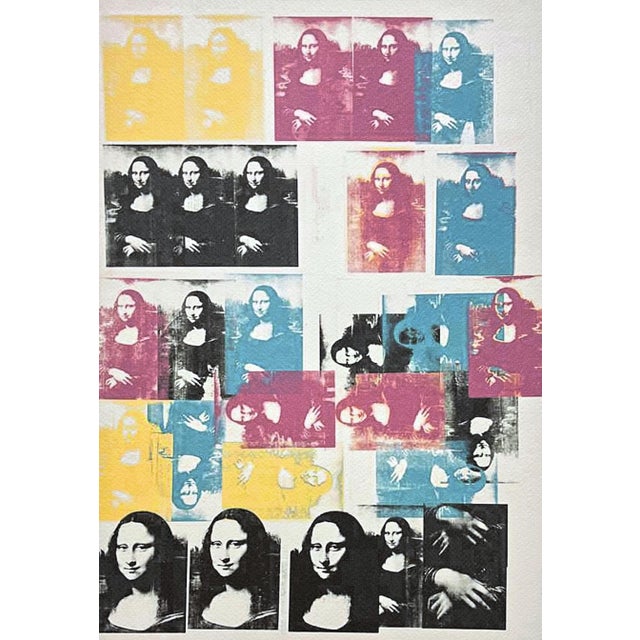 Andy Warhol "Colored Mona Lisa" lithograph in colors on Arches paper, Georges Israel Editeur, sheet size 38,5 x 57 cm,...