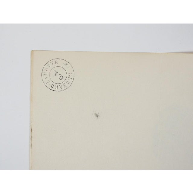Early 20th century ink and wash study on paper of woman by Bernard Lamotte (1903 – 1983) France/New York. Artist stamp on...