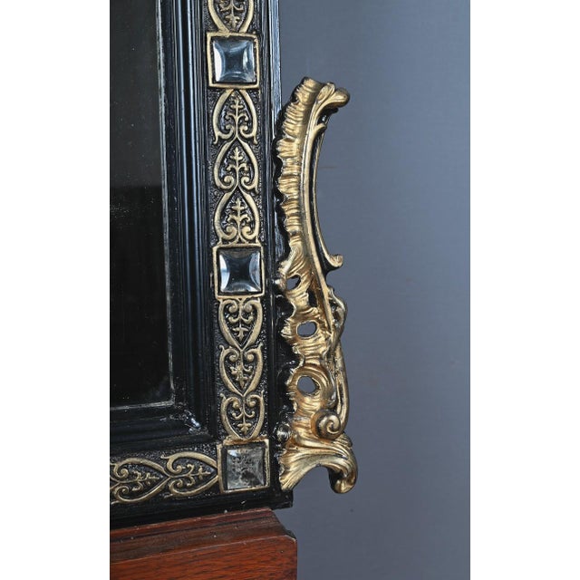 Antique Napoleon III Mirror with Pediment, 1800s For Sale - Image 11 of 15