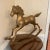 Brass Vintage Large Brass Rocking Horse Sculpture For Sale - Image 8 of 12