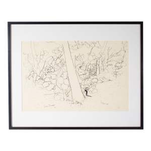 1961 “Sea Grape” Ink Drawing by Harry Hilson