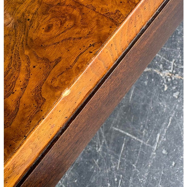 Century Burl & Smoked Glass Dining Set For Sale - Image 15 of 17