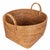 Saboga Home Round Basket with Hoop Handles in Honey Brown - 16.5" For Sale - Image 4 of 9