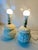 Midcentury Petite Basket Weave Ceramic Lamps- a Pair For Sale - Image 10 of 10