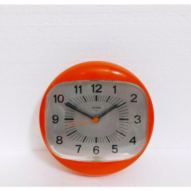 Manufactured by: Gorenje from Velenje - Slovenia in the former Yugoslavia in the 70s The clock is designed in Space Age...