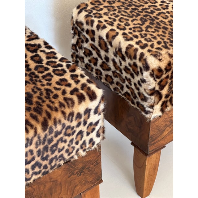 Art Deco Animal Poufs, 1940s, Set of 2 For Sale - Image 3 of 9