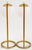 Brass Modern Gilt Metal Table Lamps, Pair For Sale - Image 8 of 8