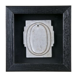 Framed Mid-Century Spacerite Steel Letter 'O' For Sale
