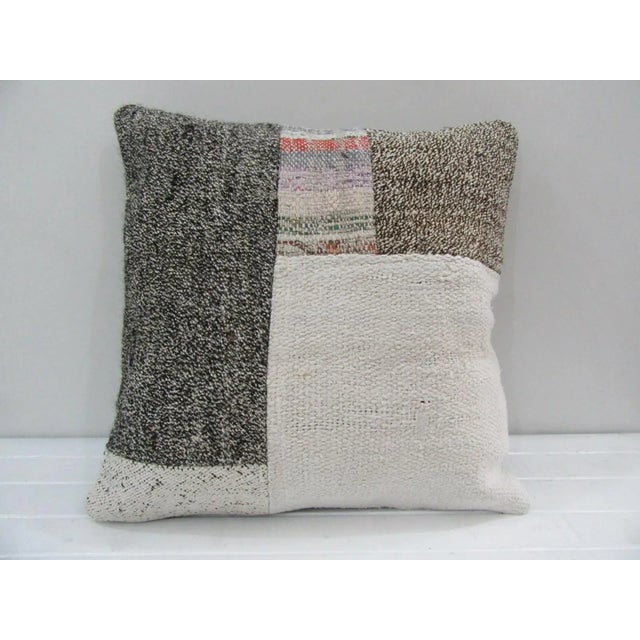 Handmade Patchwork Turkish Kilim Pillow Cover For Sale - Image 4 of 4