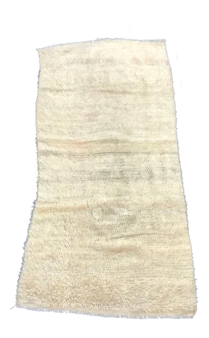 Vintage Natural Beige Turkish Handmade Kilim Rug