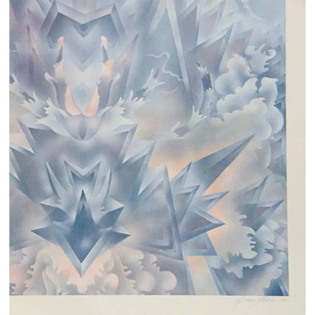 Artist: Isaac Abrams (1939 - ) Title: Dinav Lineae Stanning[line break]Year: 1979 Medium: Lithograph, Signed and Numbered...