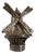 Vintage Sterling Silver Dutch Windmill Brooch With Articulated and Spin Sails by Lang Jewelry (Circa 1940s – 1950s) For Sale