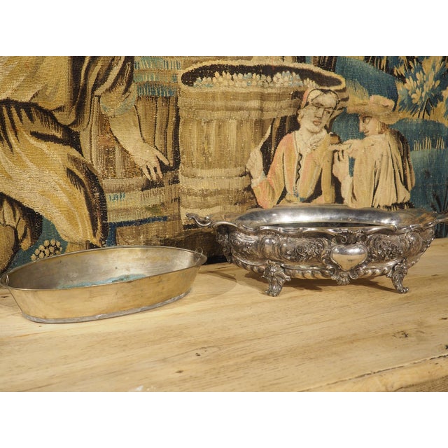 Late 19th Century A Late 19th Century Silvered Bronze Jardiniere From France For Sale - Image 5 of 18