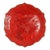 Chinese Hand Carved Cinnabar Plate on Brass, C. 1850 For Sale