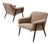 Mid-Century Lounge Chairs in Sheepskin, Set of 2 For Sale