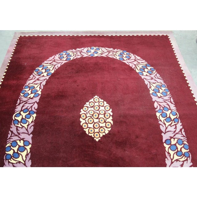 Art Deco Wool Rug, 1930s For Sale - Image 3 of 5