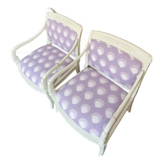 1900s Pair of Antique Hollywood Regency Chairs For Sale