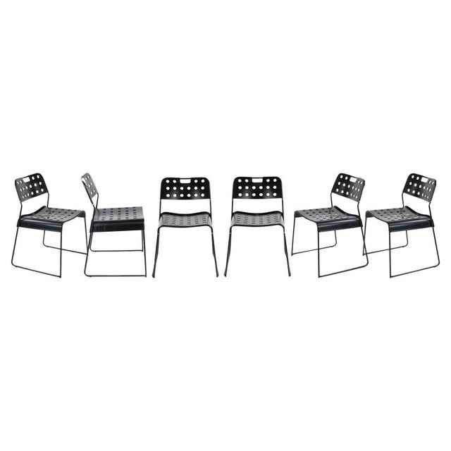 Stackable Omstak Chairs from Bieffeplast, 1970, Set of 6 For Sale - Image 6 of 6