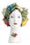 Head Vase Sculpture with Vegetables, Ceramiche D'arte Dolfi For Sale