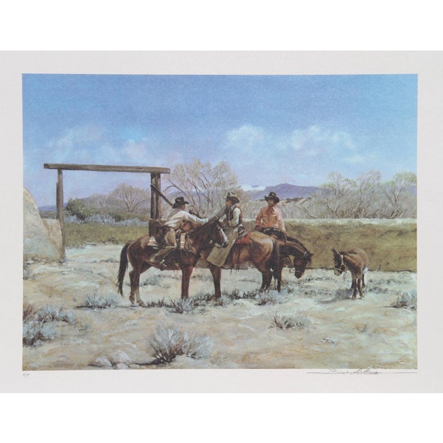 Dan Bodelson, Private Conversation, Lithograph For Sale