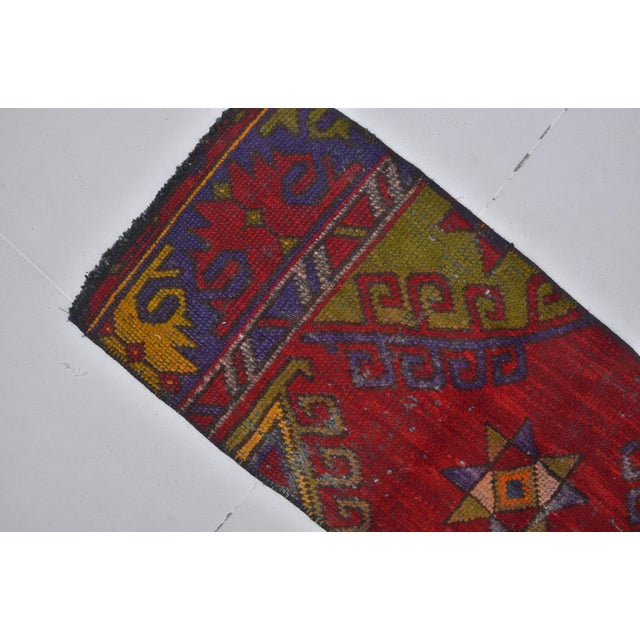 Turkish Vintage Small Oushak Carpet For Sale - Image 3 of 5