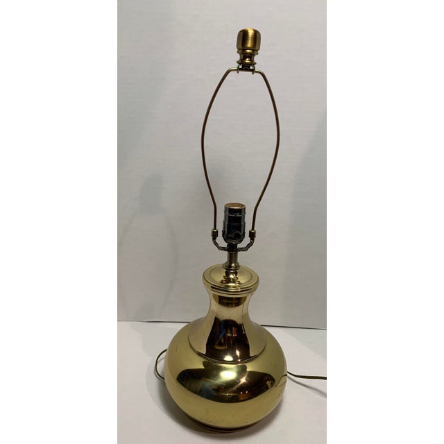 MidCentury Brass Vase Table Lamp Chairish