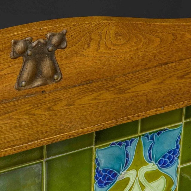 Arts and Crafts Oak Washstand For Sale - Image 6 of 15