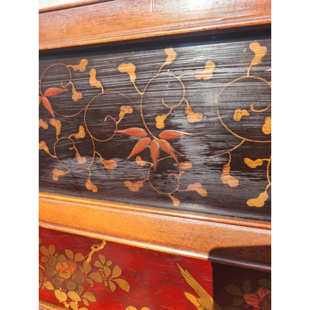 Meiji Screen with Lacquer Panels, Japan, Late 19th Century For Sale - Image 4 of 18