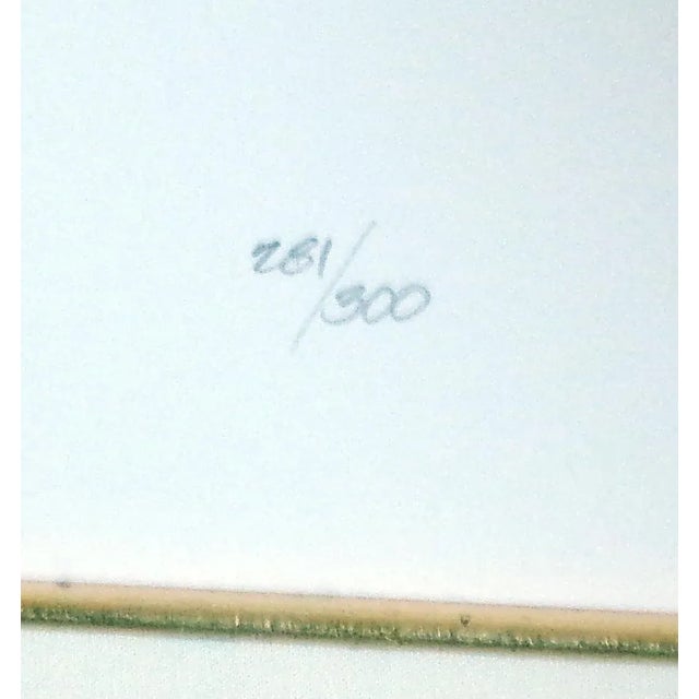 1980s 1986 "Bamboo" Embossed Erte Serigraph, Framed For Sale - Image 5 of 7