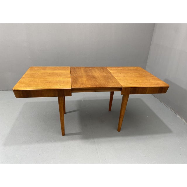 Walnut Adjustable Dining Table from Setona, Former Czechoslovakia, 1950s For Sale - Image 18 of 18