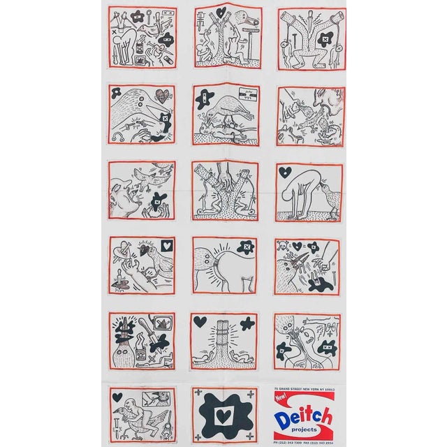 Abstract Keith Haring Apocalypse Exhibition Poster 1999 For Sale - Image 3 of 5