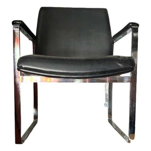1960s Chromcraft Mid-Century Chrome Armchair For Sale