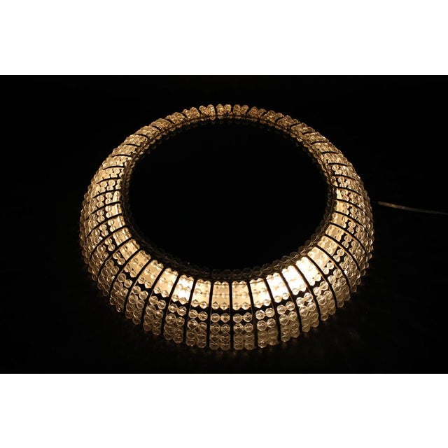 Metal Hollywood Regency Illuminated Wall Mirror, Austria, 1970s For Sale - Image 7 of 8