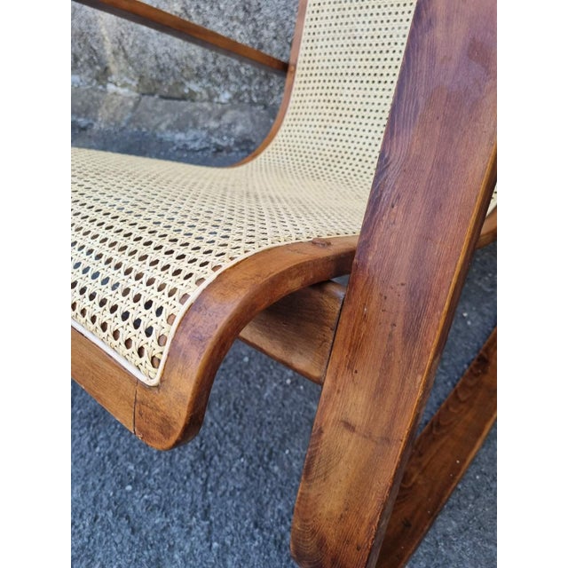 Wood Mid-Century Modern Dondolo Rocking Chair by Luigi Crassevig, 1970s For Sale - Image 7 of 18