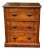 Antique Victorian Walnut Chest of Drawers / File Cabinet With Carved Pulls For Sale