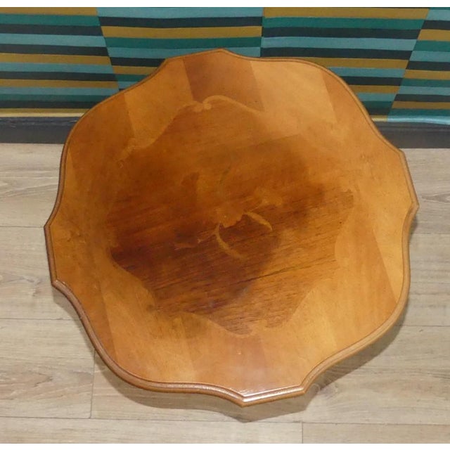 1970s Small Chippendale Side Table with Inlays, 1970s For Sale - Image 5 of 11