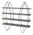 Sculptural Bookshelf in Chromed Steel and Glass, 1960s For Sale