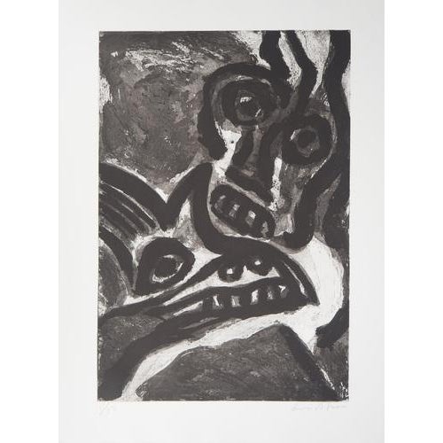 Bengt Lindstrom, Man and Animal, Original Engraving For Sale - Image 7 of 7