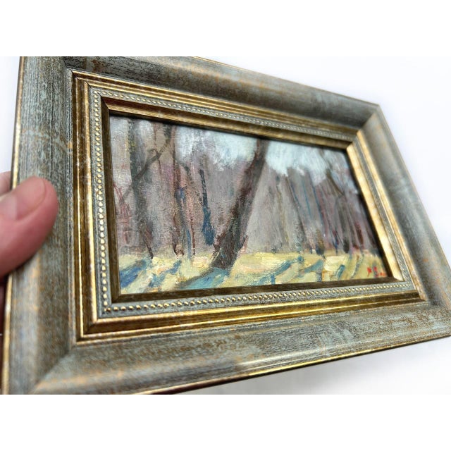 Framed Original Painting Plein Air Landscape by Valeriya Serova For Sale - Image 9 of 11