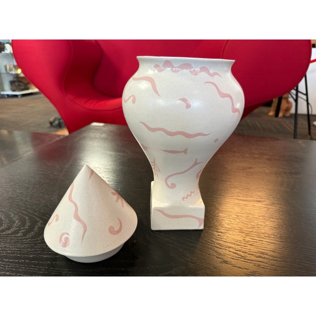 Vintage Ceramic Vase, 1980 For Sale - Image 3 of 7