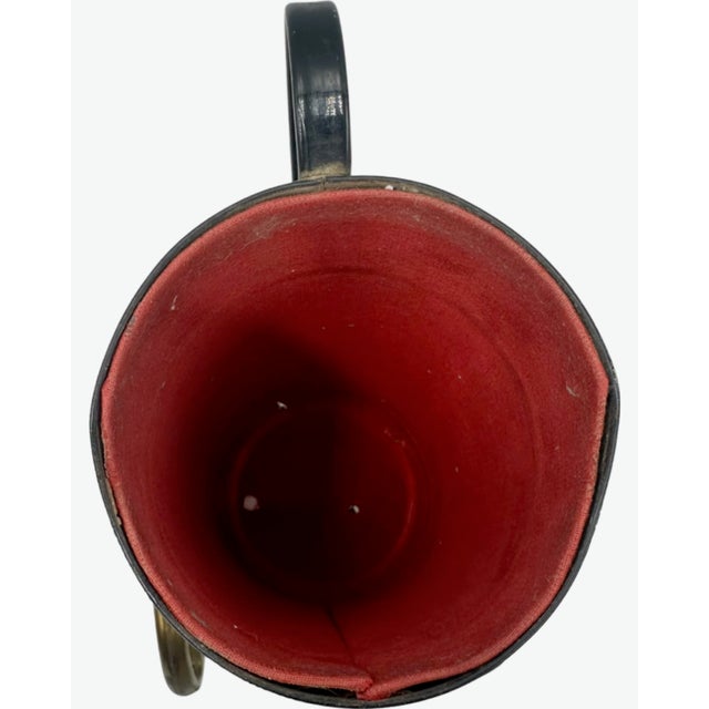 Brown Vintage Brown Faux Croc Golf Caddy Musical Cocktail Decanter Bottle & Holder For Sale - Image 8 of 12