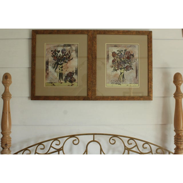 A beautifully coordinated pair of signed Hollalk prints, each presented in gallery‑quality professional framing. Hollalk’s...