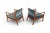 Brown Pair of American Walnut Lounge Chairs, 1960s For Sale - Image 8 of 9