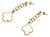 Late 20th Century Pair of 14K Yellow Gold 4 Leaf Clover Enamel Dangle Italian Earrings For Sale