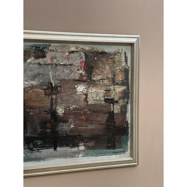 Erik Emanuelsson, Composition, 1965, Oil on Panel, Framed For Sale - Image 10 of 18