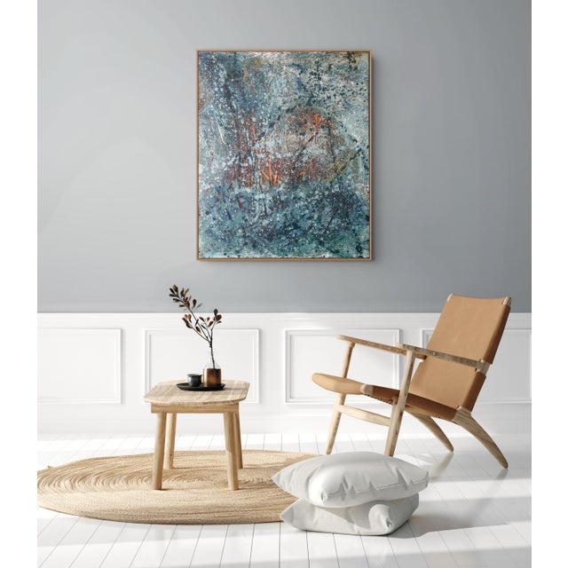 Abstract Contemporary Abstract Oil on Canvas "Turgor Pressure 2" by Reiner Heidorn For Sale - Image 3 of 6